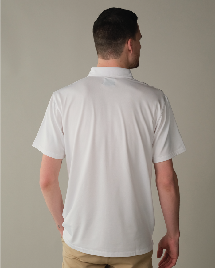 Cloud white polo shirt