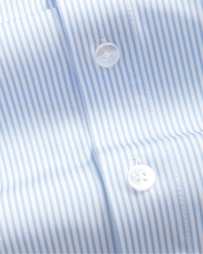Range Shirt - Blue and White Pinstripe