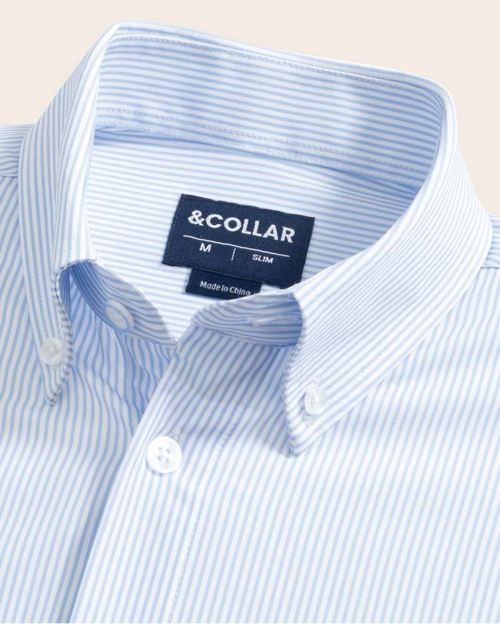 Range Shirt - Blue and White Pinstripe
