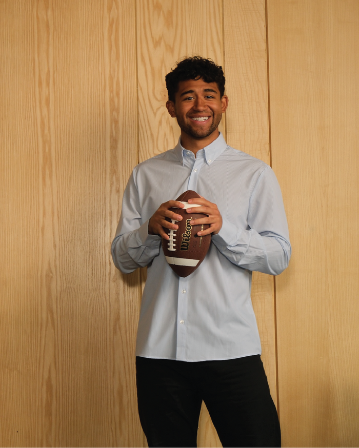 Range Shirt - Blue and White Pinstripe