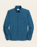 Dark blue with navy check shirt