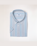 Range Shirt - Grey w/ Blue and White Stripes