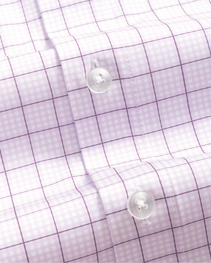 Range Shirt -  Lavender Gingham w/ Plum Check