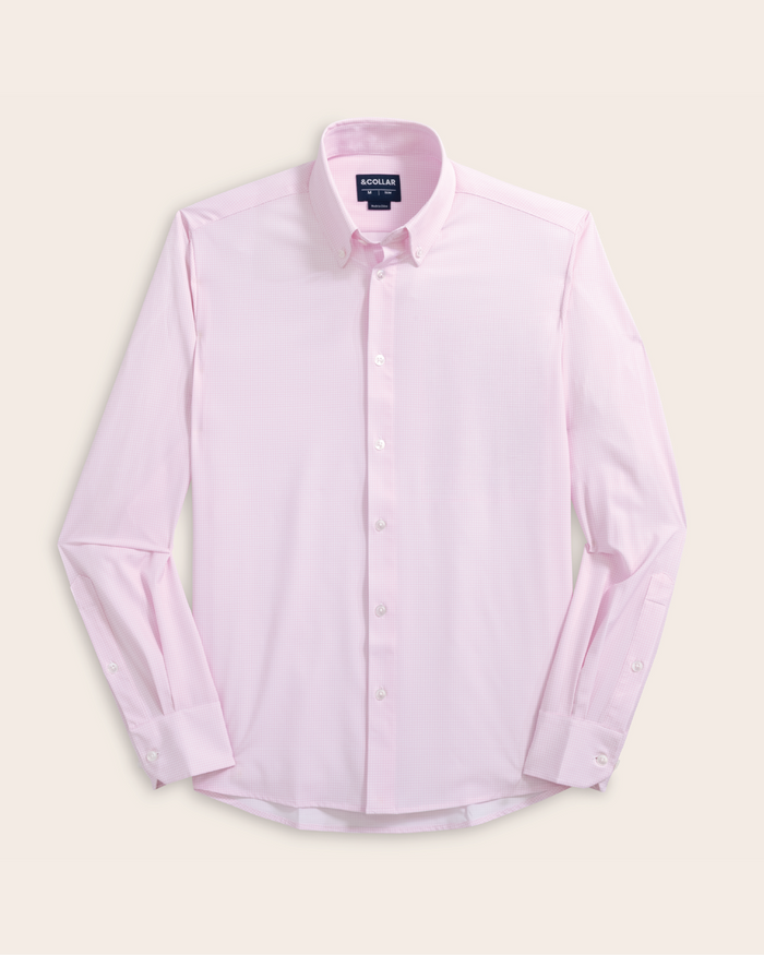 Range Shirt - Pink and White Micro Gingham