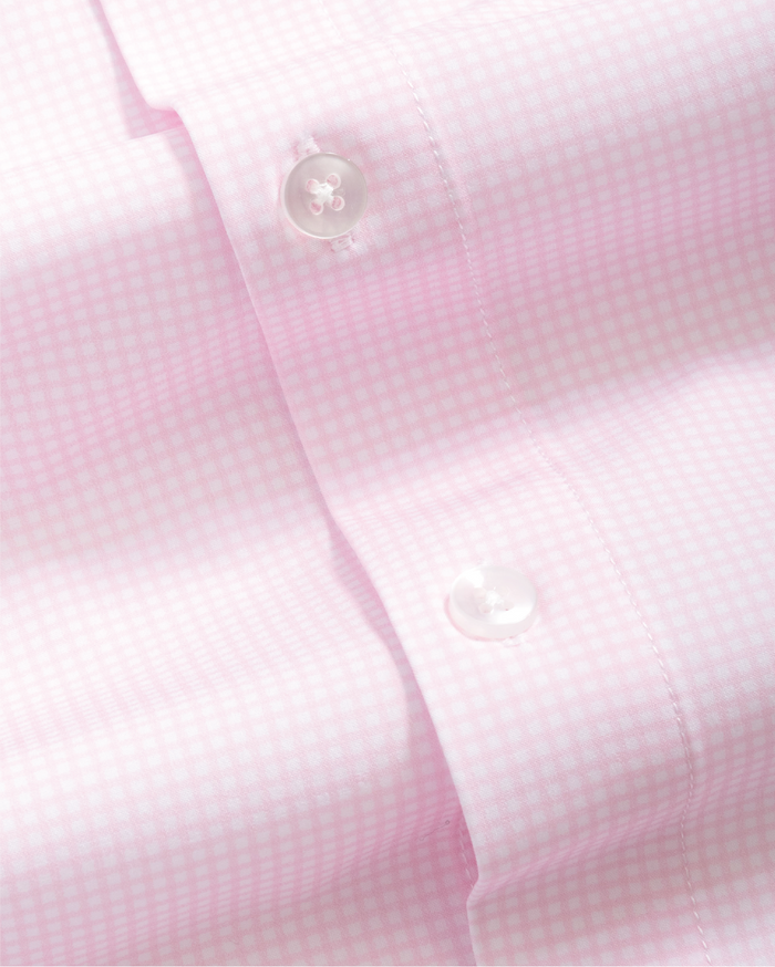 Range Shirt - Pink and White Micro Gingham