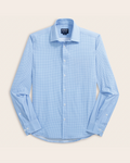 Range Shirt - Royal Blue and White Micro Gingham