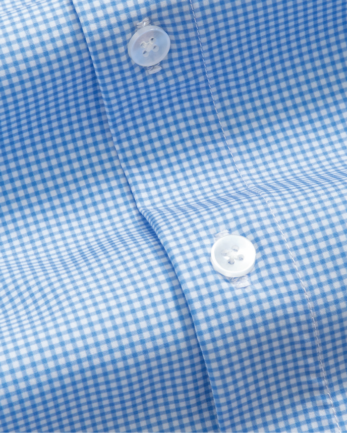 Range Shirt - Royal Blue and White Micro Gingham