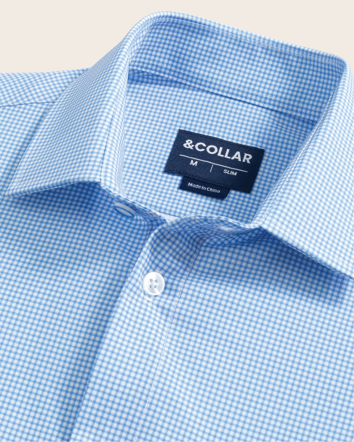 Range Shirt - Royal Blue and White Micro Gingham