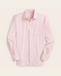 A solid pink dress shirt