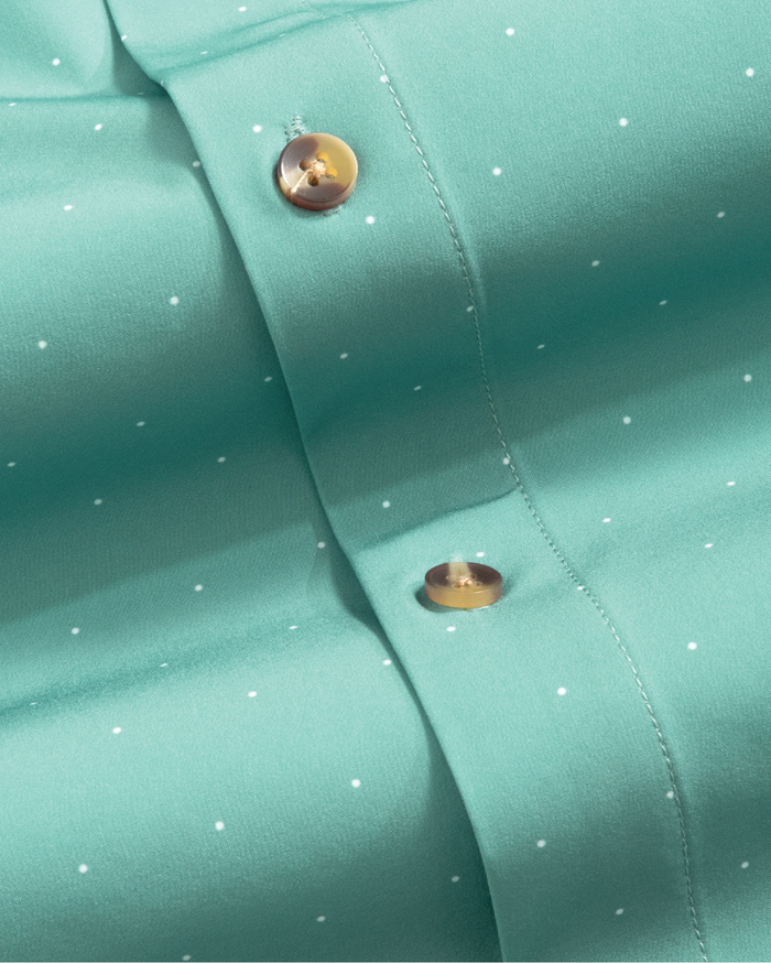 Range Shirt - Teal w/ Pin Dots