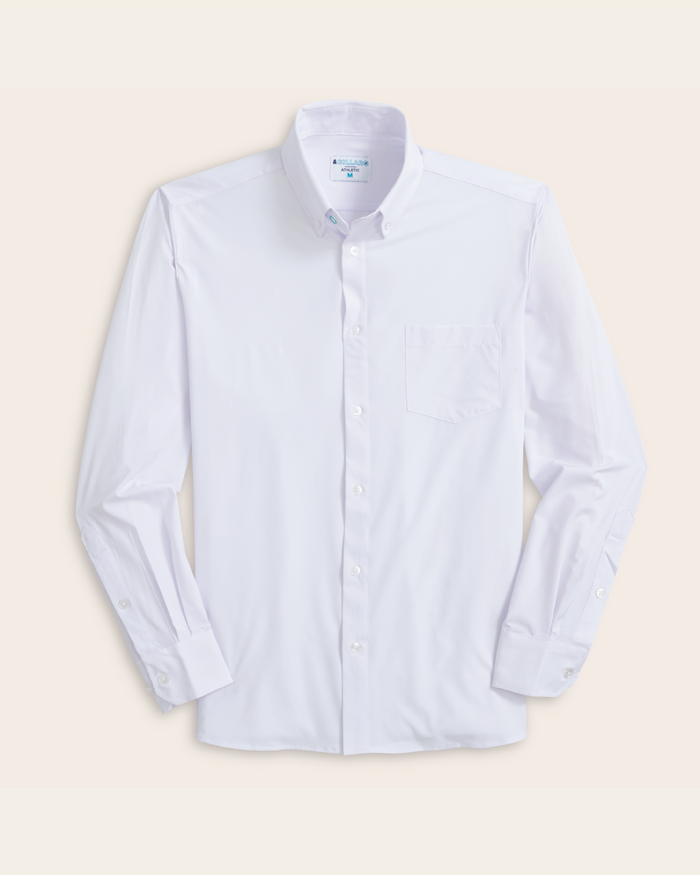 A white button down collar dress shirt