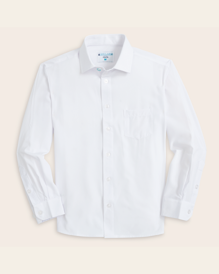 Kids white dress shirt