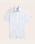 A short sleeve white dress shirt