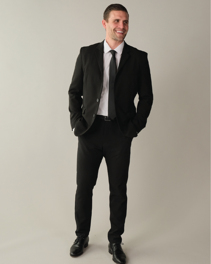 Black mens blazer