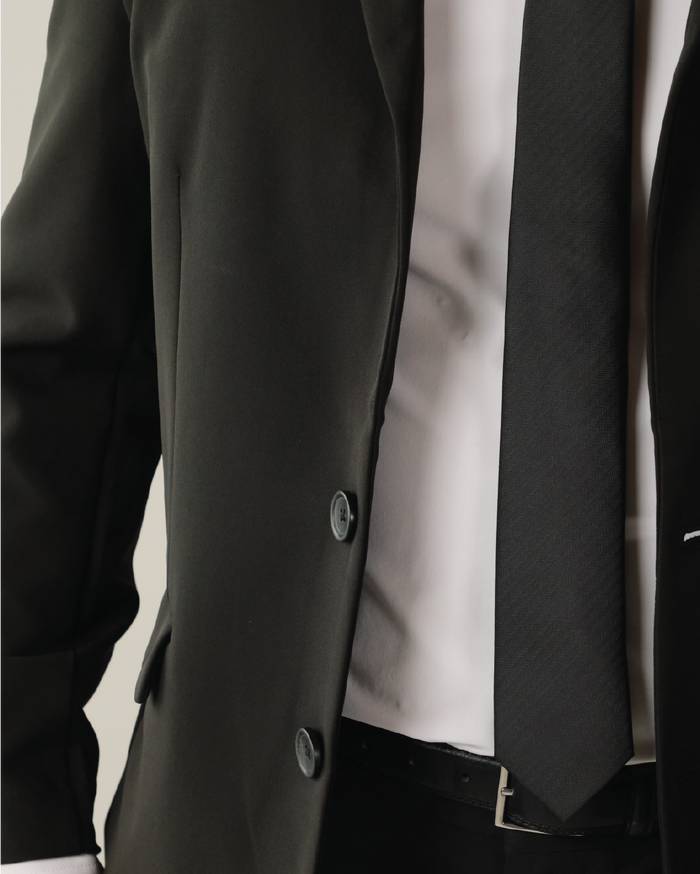 Black mens blazer