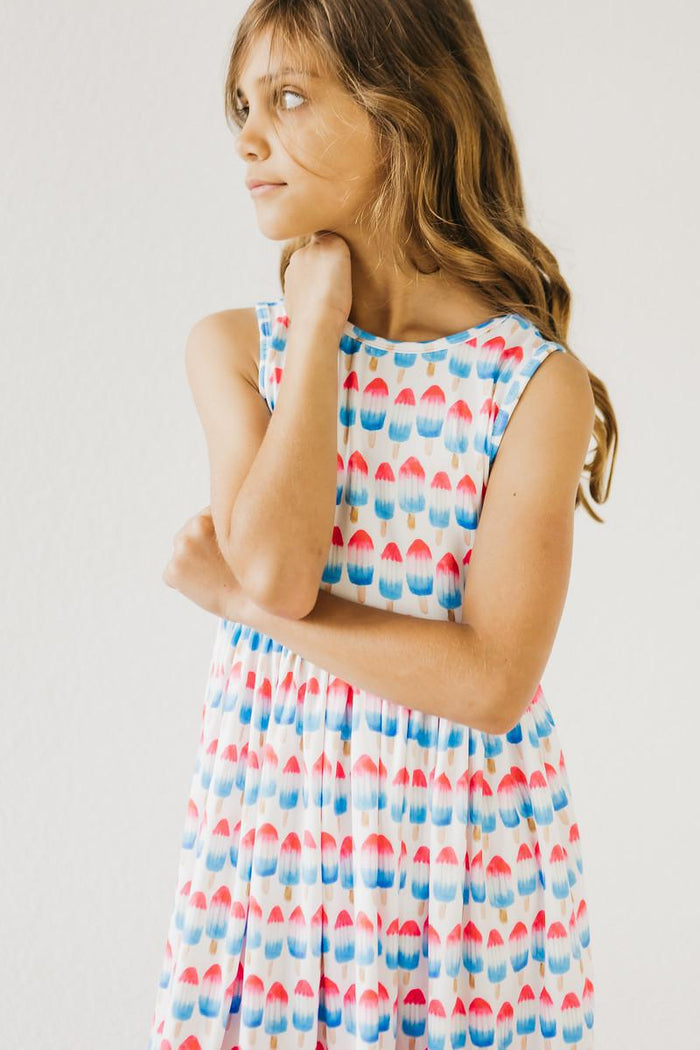 Red, White & Cute Tank Twirl Dress-Mila & Rose ®