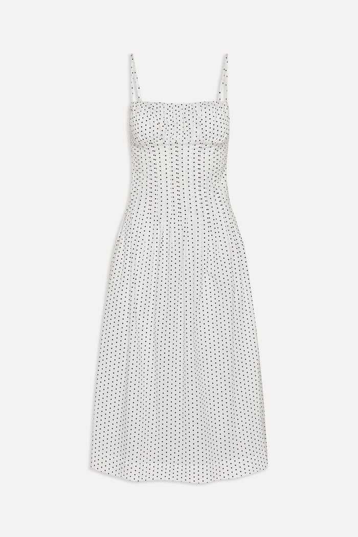 Reign Polka Dot Maxi Dress White Polka Dot