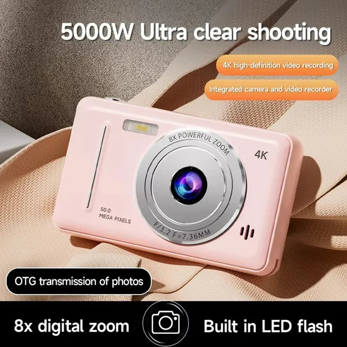 Retro Pocket Digital Camera Pink