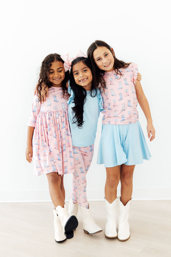 Ribbons & Rodeos S/S Ruffle Tee-Mila & Rose ®