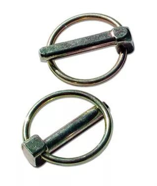 Silver Steel Roadmaster Linch Pins 910024 Ring and Pin Assembly - Top View | United RV Parts