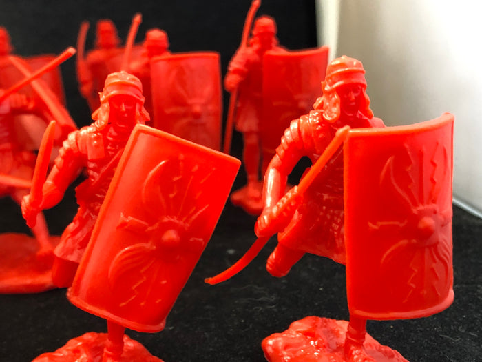 ROMAN ARMY SET #1 IN Red/Scarlet bag of 16 figures
