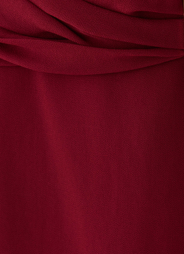 Rossie Strapless Mini Dress - Burgundy