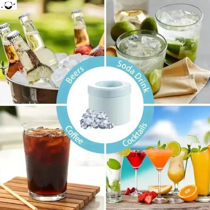 Round Ice Bucket Ice Cube Mold