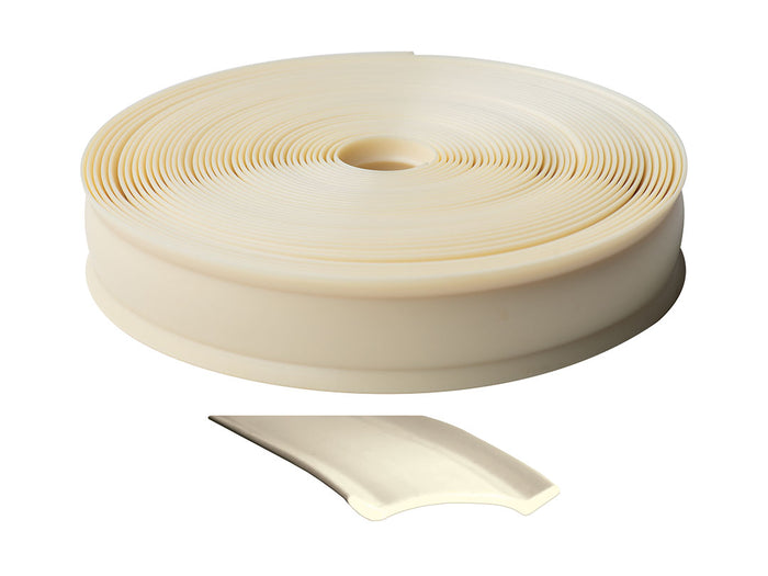 RV Designer | Heavy Duty RV Vinyl Trim insert | I463 | 1" Width | 100' Roll | Colonial White