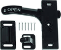 Black RV Designer E287 Screen Door Latch with Mounting Hardware - Complete Kit | United RV Parts