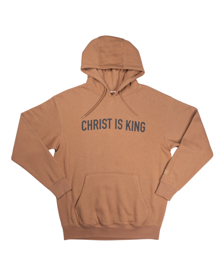 Saddle Brown Christ Is King Hoodie