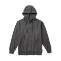 Close-up of a cozy Roark hoodie featuring a detailed hood, sleeve, and pocket design, perfect for adventure and travel.