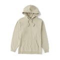 Close-up of a white hoodie featuring a prominent hood and sleeve detailing, designed for comfort and adventure.