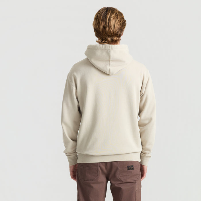 Hood detail of an outdoor adventure jacket by Roark, designed for durability and style in travel and exploration settings.