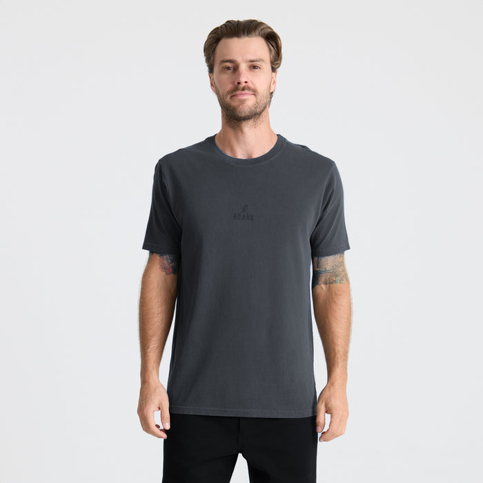 Active grey shirt designed for outdoor adventures by Roark, perfect for travel and exploration.