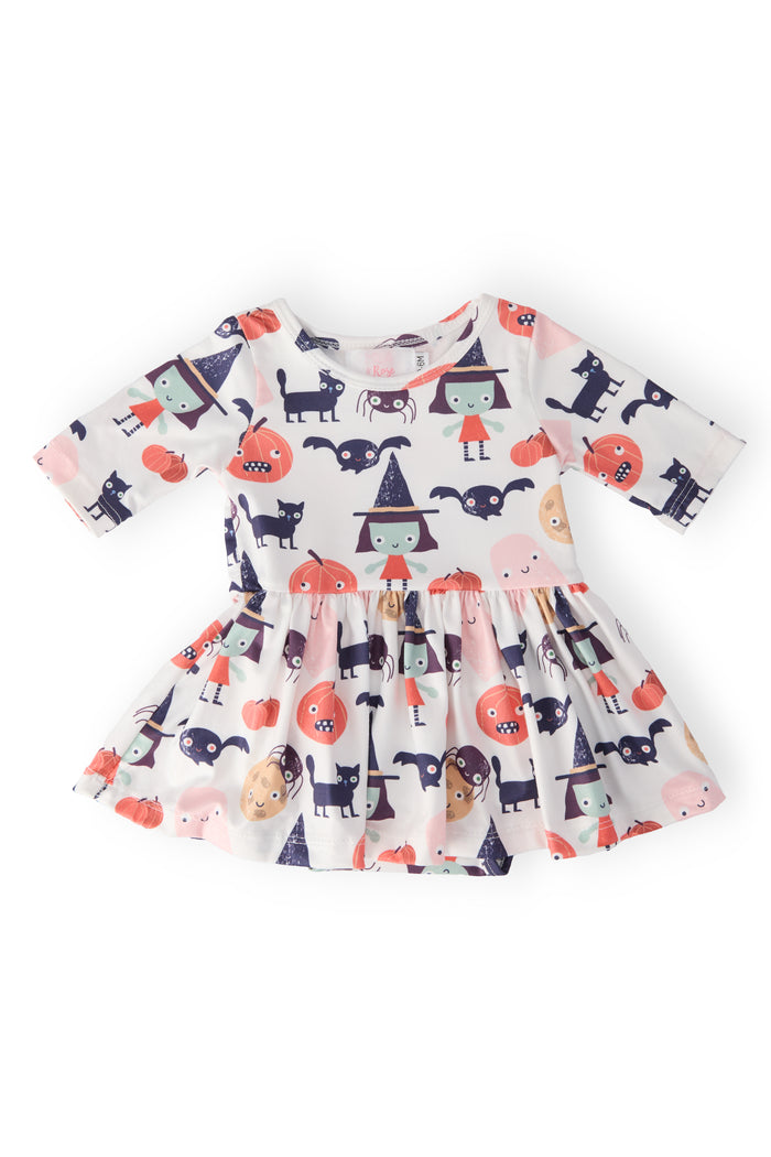 SALE Boo Crew 3/4 Sleeve Twirl Bodysuit-Mila & Rose ®