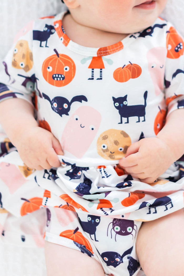 SALE Boo Crew 3/4 Sleeve Twirl Bodysuit-Mila & Rose ®