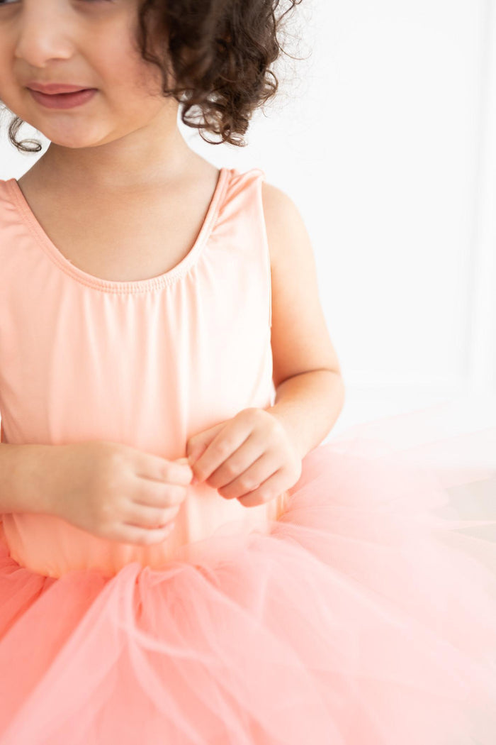 SALE Bright Peach Tank Tutu Leotard-Mila & Rose ®