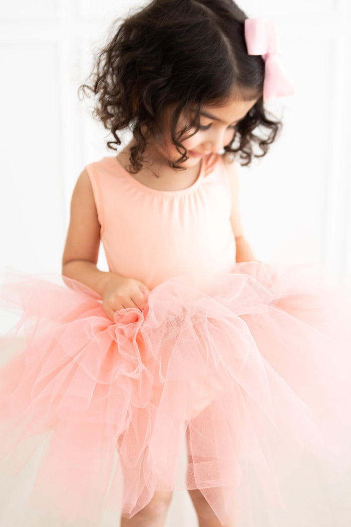SALE Bright Peach Tank Tutu Leotard-Mila & Rose ®