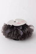 SALE Charcoal & Silver Glitter Ruffle Tutu Bloomer-Mila & Rose ®