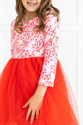 SALE Hugs & Kisses L/S Tutu Dress-Mila & Rose ®