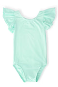 SALE Pastel Green S/S Flutter Sleeve Leotard-Mila & Rose ®