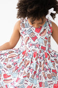 SALE Red, White & BBQ Tank Twirl Dress-Mila & Rose ®