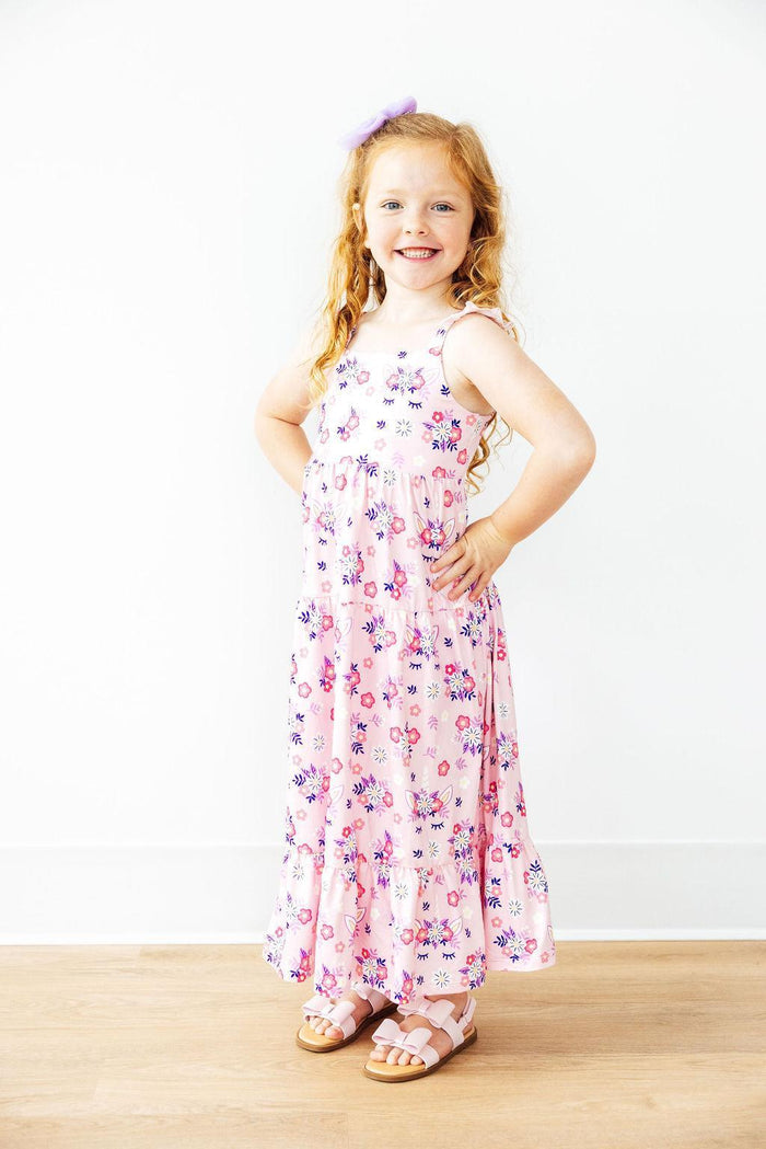 SALE Retro Daydream Ruffle Maxi Dress-Mila & Rose ®
