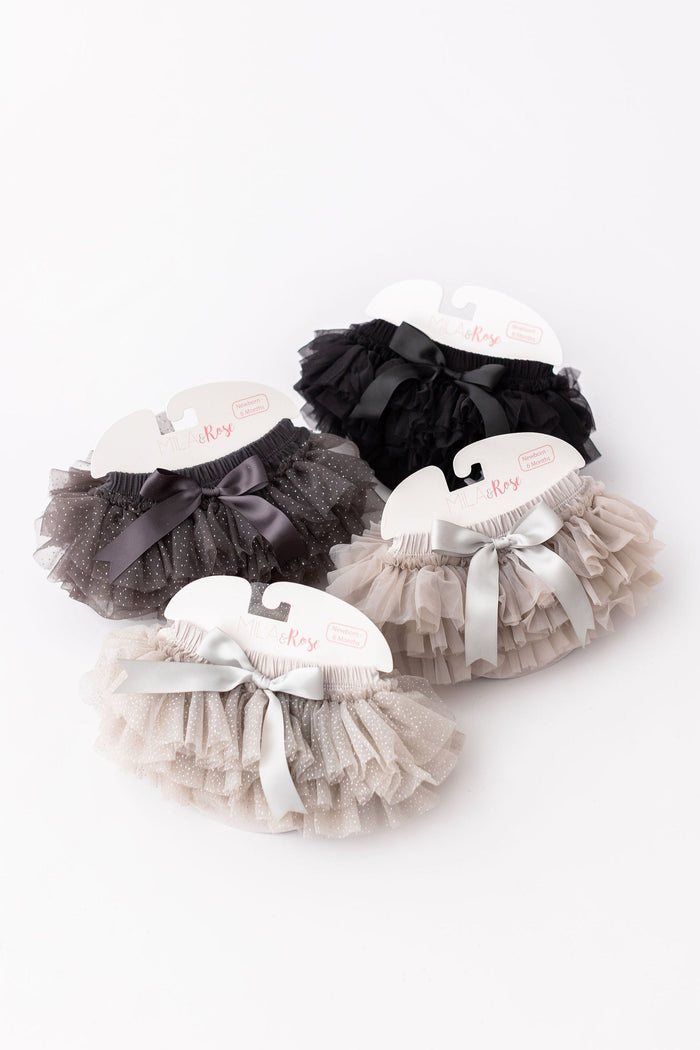 SALE Silver Glitter Ruffle Tutu Bloomer-Mila & Rose ®