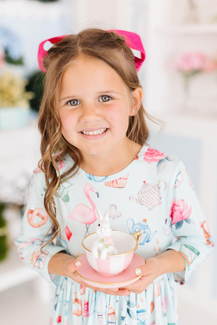 SALE Wonderland 3/4 Sleeve Pocket Twirl Dress-Mila & Rose ®