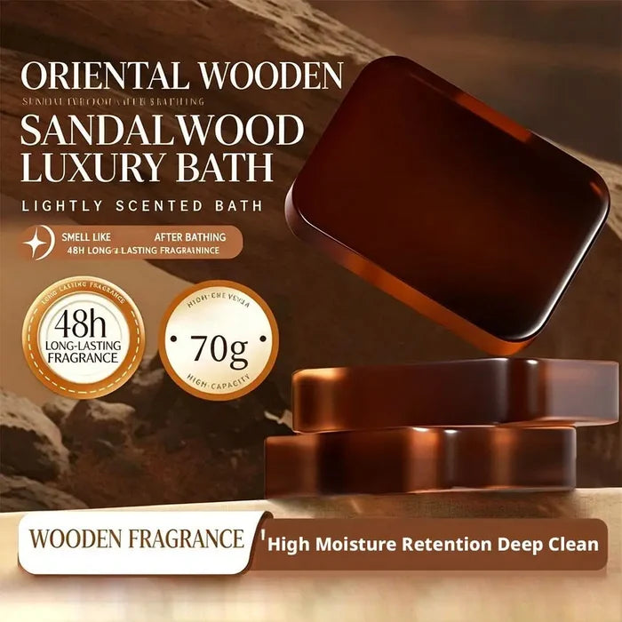 Sandalwood Soap Cleansing Soap, Handmade Plant Based Bar