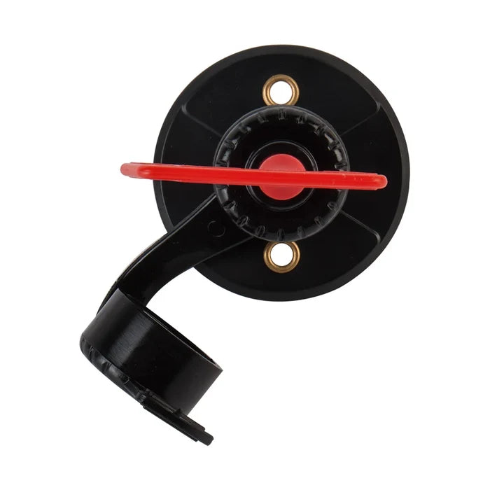 Seaflo SFBIS2-01 Battery Disconnect Switch Mounting Plate with Red Key Inserted - Top View | United RV Parts