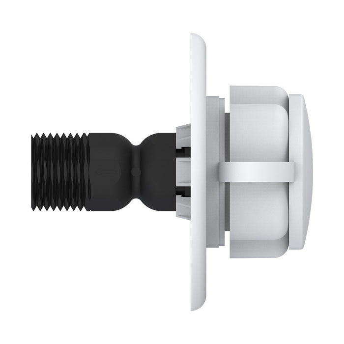 Seaflo SFWI1-03 White RV Fresh Water Inlet - Side Profile Showing Threaded Shank and Flange | United RV Parts
