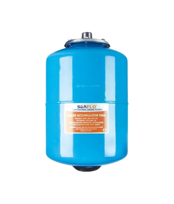 Blue Steel RV Pre-Pressurized Accumulator Tank SFAT-087-021-01 2 Gallon - Front View | United RV Parts