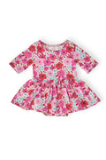 Secret Garden 3/4 Sleeve Twirl Bodysuit-Mila & Rose ®